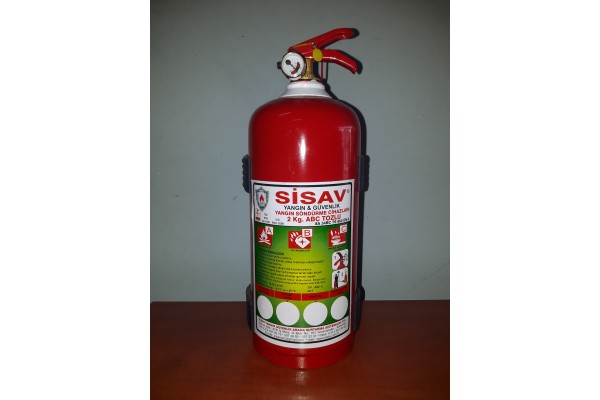 2 kg. Kuru Kimyevi Tozlu Yangın Söndürme Cihazı